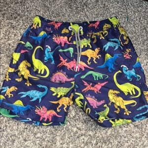 Boardies Colorful Dinosaur Print boys swim trunks size 7/8